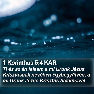 1 Korinthus 5:4 KAR Bible Verse Image