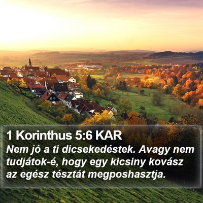 1 Korinthus 5:6 KAR Bible Verse Image
