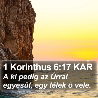 1 Korinthus 6:17 KAR Bible Verse Image