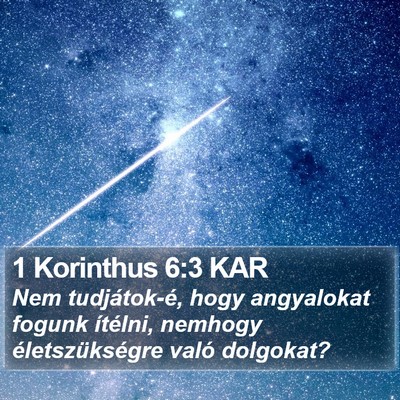 1 Korinthus 6:3 KAR Bible Verse Image