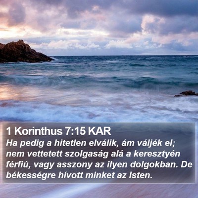 1 Korinthus 7:15 KAR Bible Verse Image