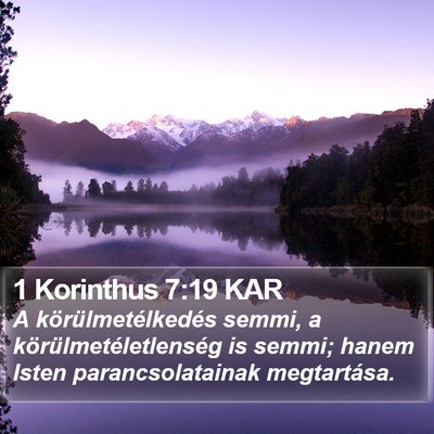 1 Korinthus 7:19 KAR Bible Verse Image