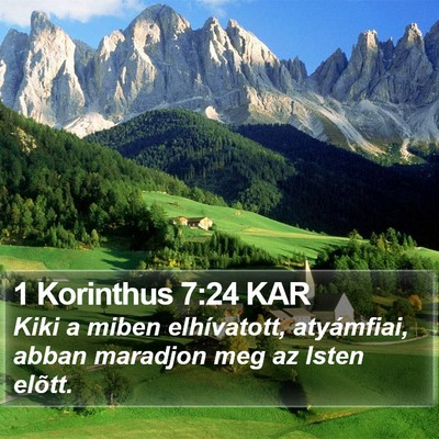 1 Korinthus 7:24 KAR Bible Verse Image