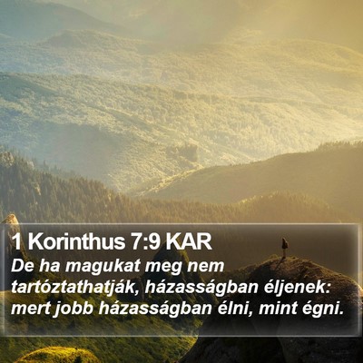 1 Korinthus 7:9 KAR Bible Verse Image