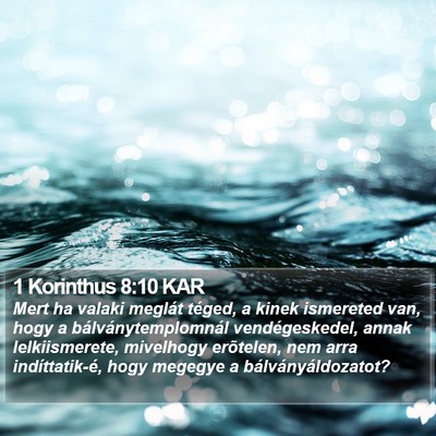 1 Korinthus 8:10 KAR Bible Verse Image