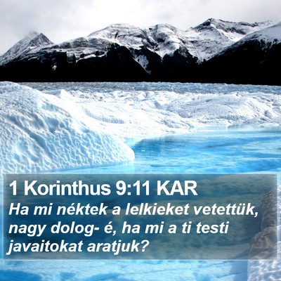 1 Korinthus 9:11 KAR Bible Verse Image