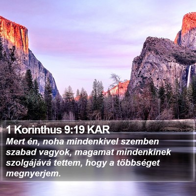 1 Korinthus 9:19 KAR Bible Verse Image