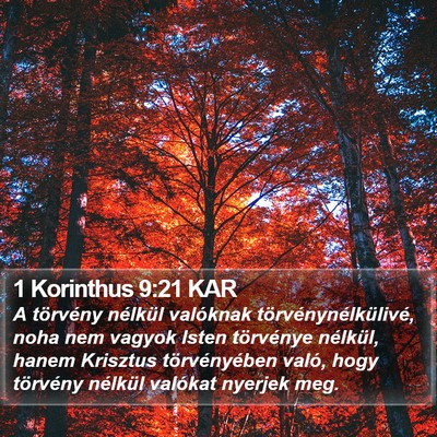1 Korinthus 9:21 KAR Bible Verse Image
