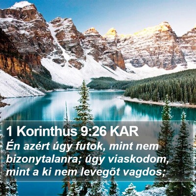 1 Korinthus 9:26 KAR Bible Verse Image