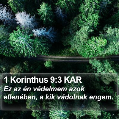 1 Korinthus 9:3 KAR Bible Verse Image