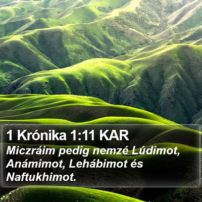 1 Krónika 1:11 KAR Bible Verse Image