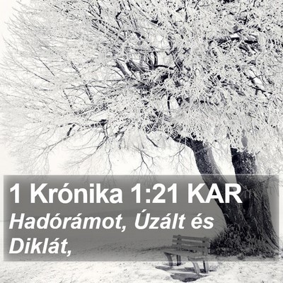 1 Krónika 1:21 KAR Bible Verse Image