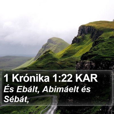 1 Krónika 1:22 KAR Bible Verse Image