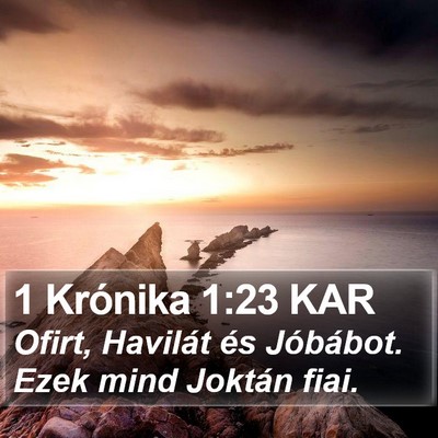 1 Krónika 1:23 KAR Bible Verse Image