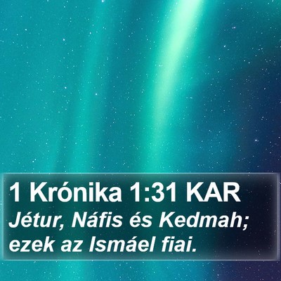1 Krónika 1:31 KAR Bible Verse Image