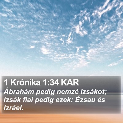 1 Krónika 1:34 KAR Bible Verse Image