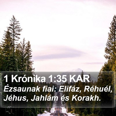 1 Krónika 1:35 KAR Bible Verse Image