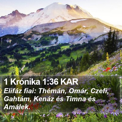 1 Krónika 1:36 KAR Bible Verse Image