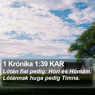 1 Krónika 1:39 KAR Bible Verse Image