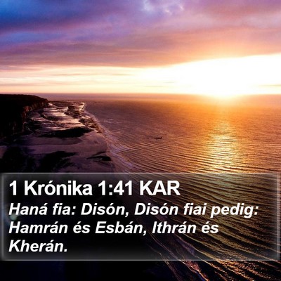 1 Krónika 1:41 KAR Bible Verse Image