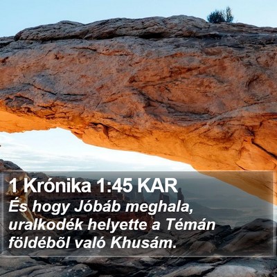 1 Krónika 1:45 KAR Bible Verse Image