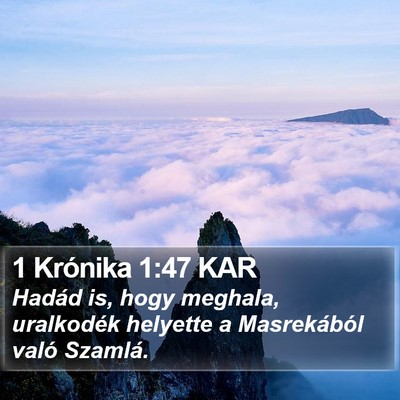 1 Krónika 1:47 KAR Bible Verse Image