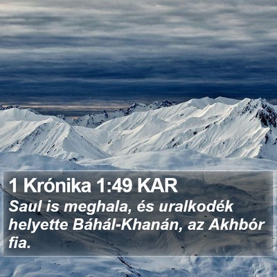 1 Krónika 1:49 KAR Bible Verse Image