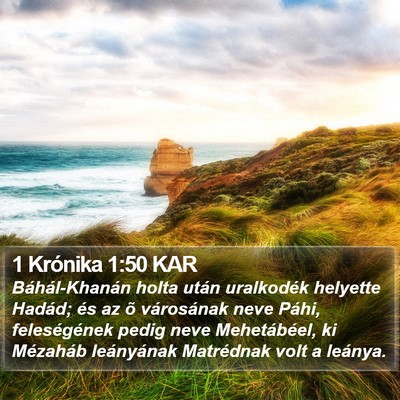 1 Krónika 1:50 KAR Bible Verse Image