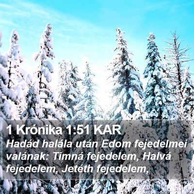 1 Krónika 1:51 KAR Bible Verse Image