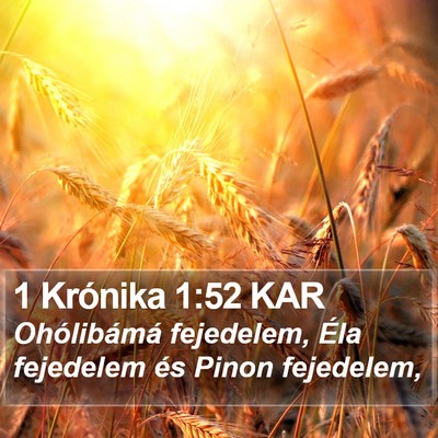 1 Krónika 1:52 KAR Bible Verse Image