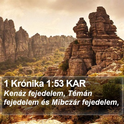 1 Krónika 1:53 KAR Bible Verse Image