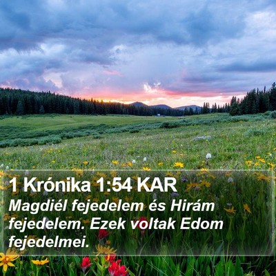 1 Krónika 1:54 KAR Bible Verse Image
