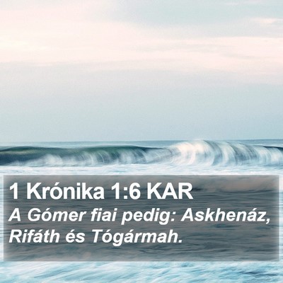 1 Krónika 1:6 KAR Bible Verse Image