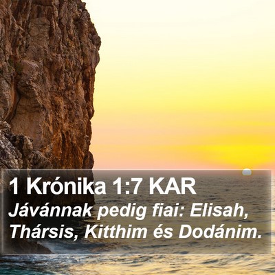 1 Krónika 1:7 KAR Bible Verse Image