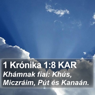 1 Krónika 1:8 KAR Bible Verse Image