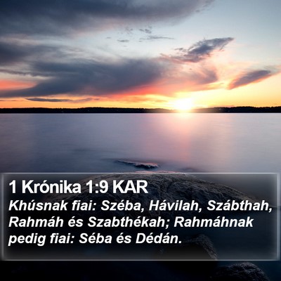 1 Krónika 1:9 KAR Bible Verse Image