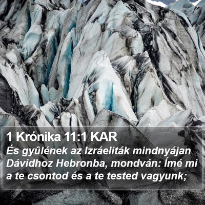 1 Krónika 11:1 KAR Bible Verse Image