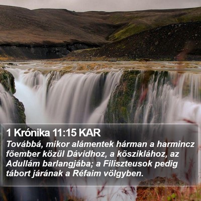 1 Krónika 11:15 KAR Bible Verse Image