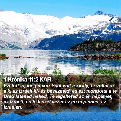 1 Krónika 11:2 KAR Bible Verse Image