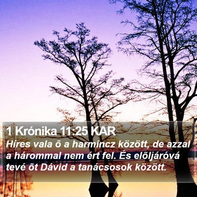 1 Krónika 11:25 KAR Bible Verse Image