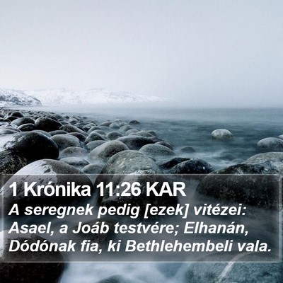 1 Krónika 11:26 KAR Bible Verse Image
