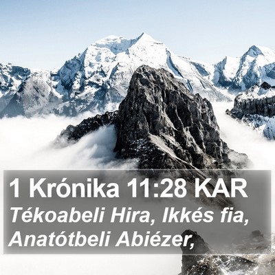 1 Krónika 11:28 KAR Bible Verse Image
