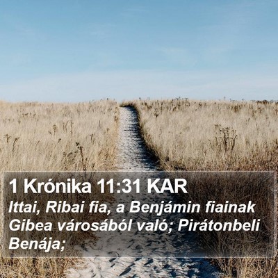 1 Krónika 11:31 KAR Bible Verse Image