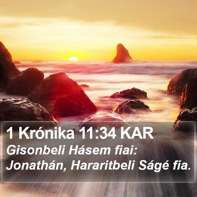 1 Krónika 11:34 KAR Bible Verse Image