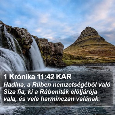 1 Krónika 11:42 KAR Bible Verse Image