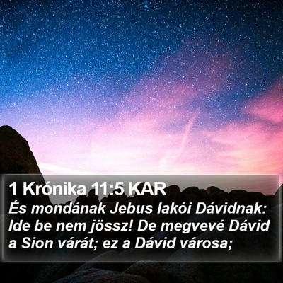 1 Krónika 11:5 KAR Bible Verse Image