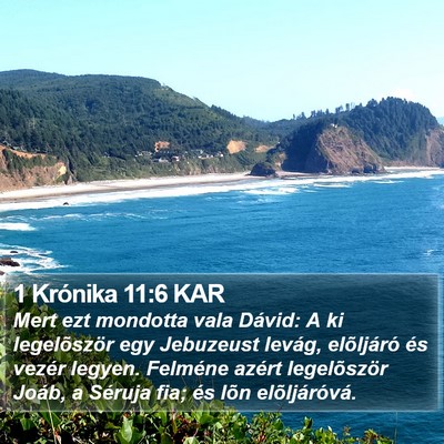 1 Krónika 11:6 KAR Bible Verse Image