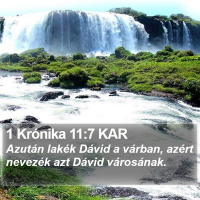 1 Krónika 11:7 KAR Bible Verse Image