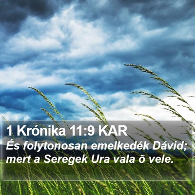 1 Krónika 11:9 KAR Bible Verse Image