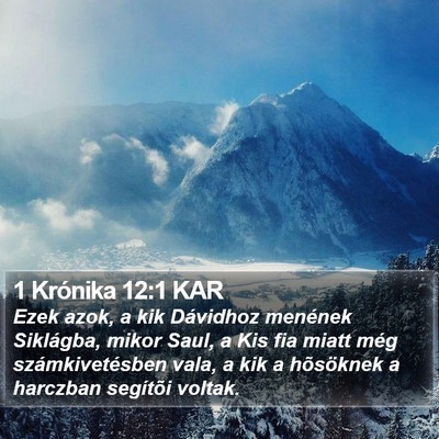 1 Krónika 12:1 KAR Bible Verse Image